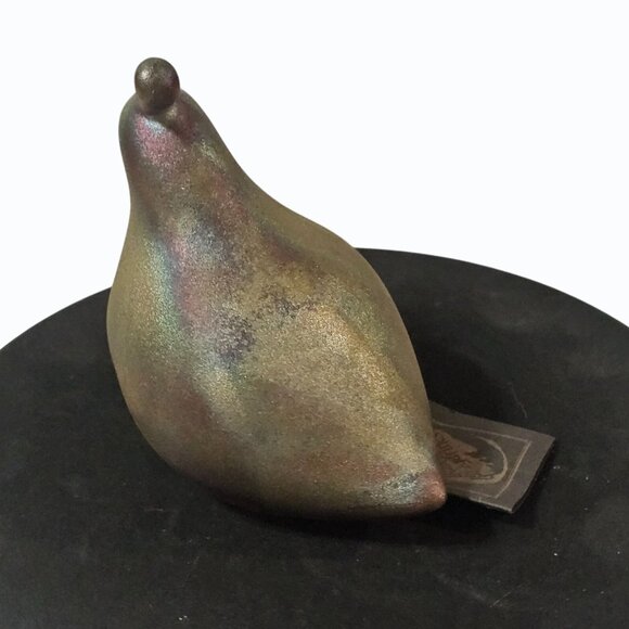 Raku Handcrafted Pottery Iridescent Quail Artist Signed Jeremy Diller - Picture 3 of 6
